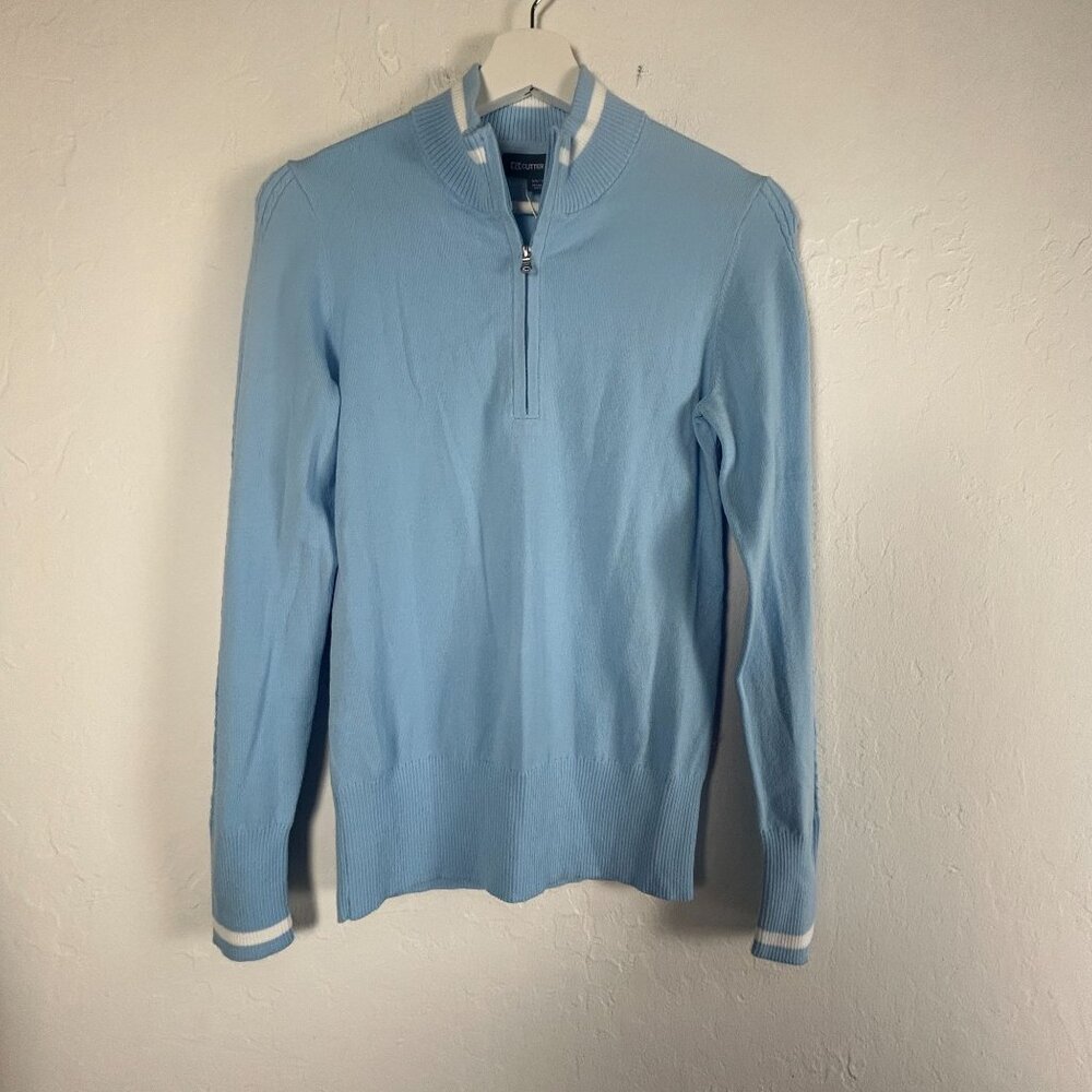 Cutter & Buck Women's Lakemont Tipped Half Zip Pullover Sweater XS Stretch New